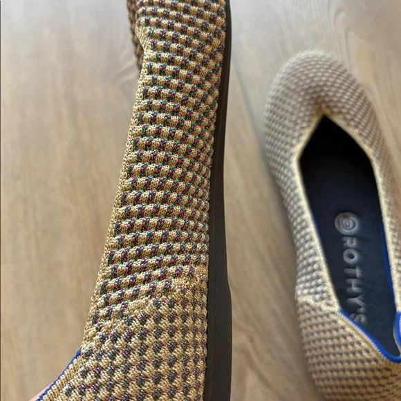 Rothy's Beige and Black Houndstooth Flats - Picture 2 of 3